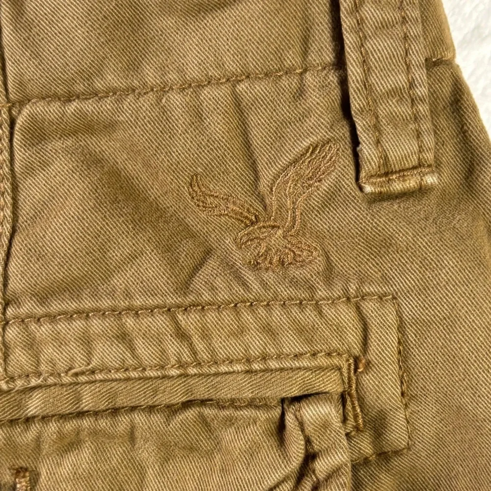 American Eagle Outfitters Mens Brown Cargo Shorts Size 30 Cotton Twill Outdoor